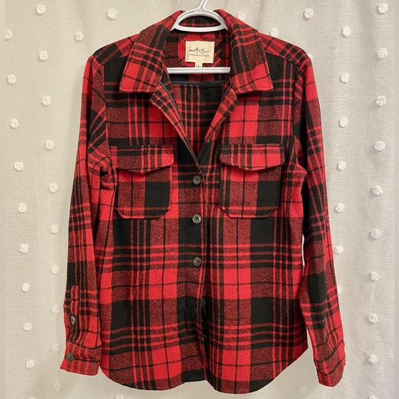 Women’s Checkered Black&Red Jacket - Picture 1 of 5